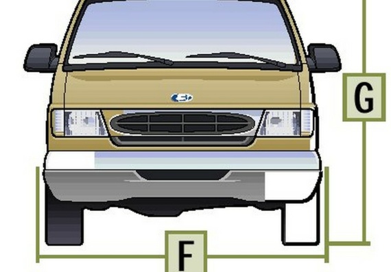 Ford E-Series (2003) - car drawings